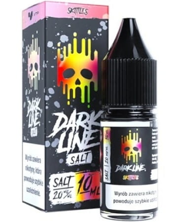 Liquid dark line salt 10ml skittles 20mg Cukierki Skittles Kwaśne Słodkie Dobre